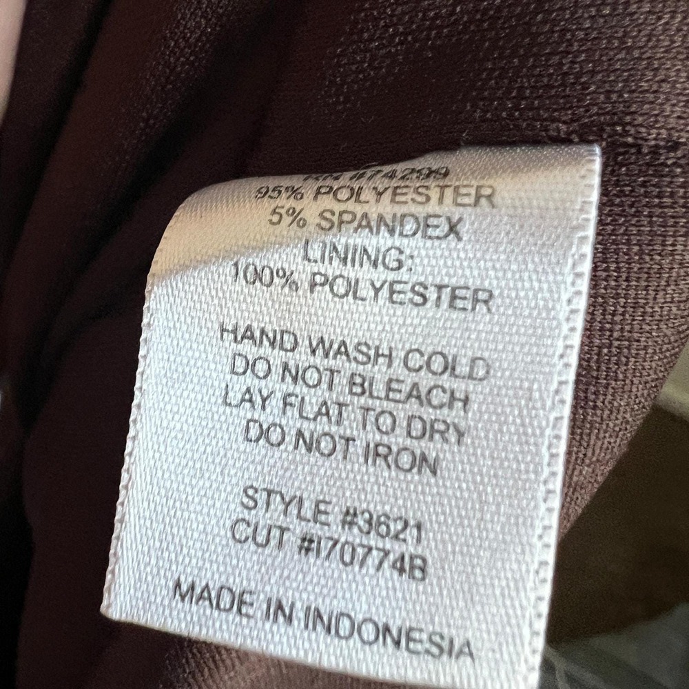 Vintage Brown Babydoll Mini Dress 2000s Vintage Retro‎ 90s Sz 8 - Picture 5 of 7